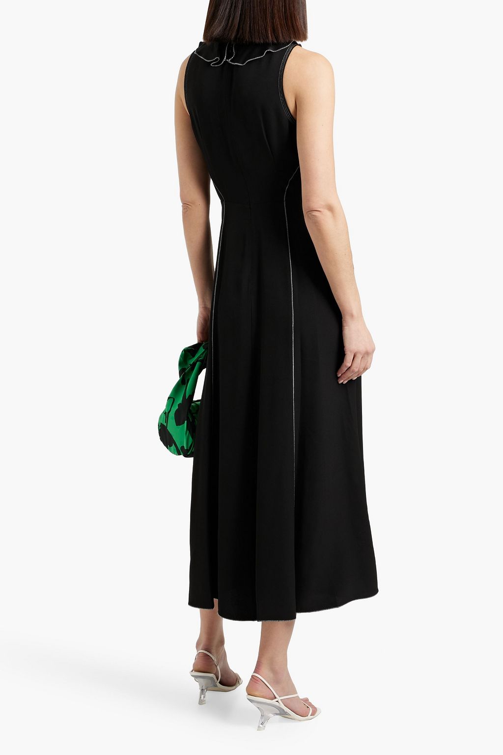 ULLA JOHNSON Lille ruffled crepe midi dress