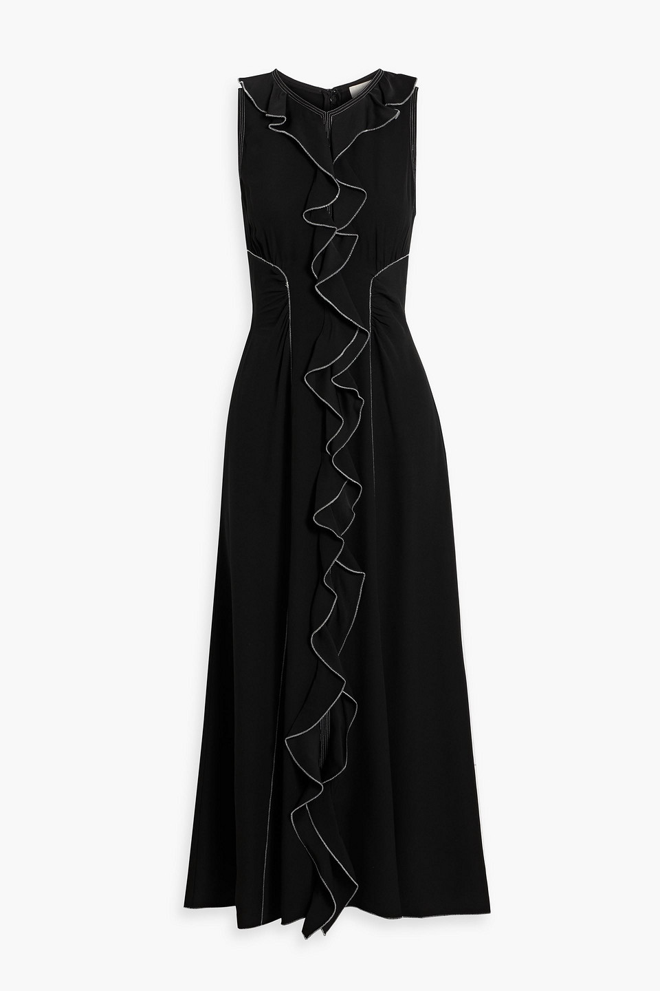 Ulla Johnson Lille Ruffled Crepe Midi Dress