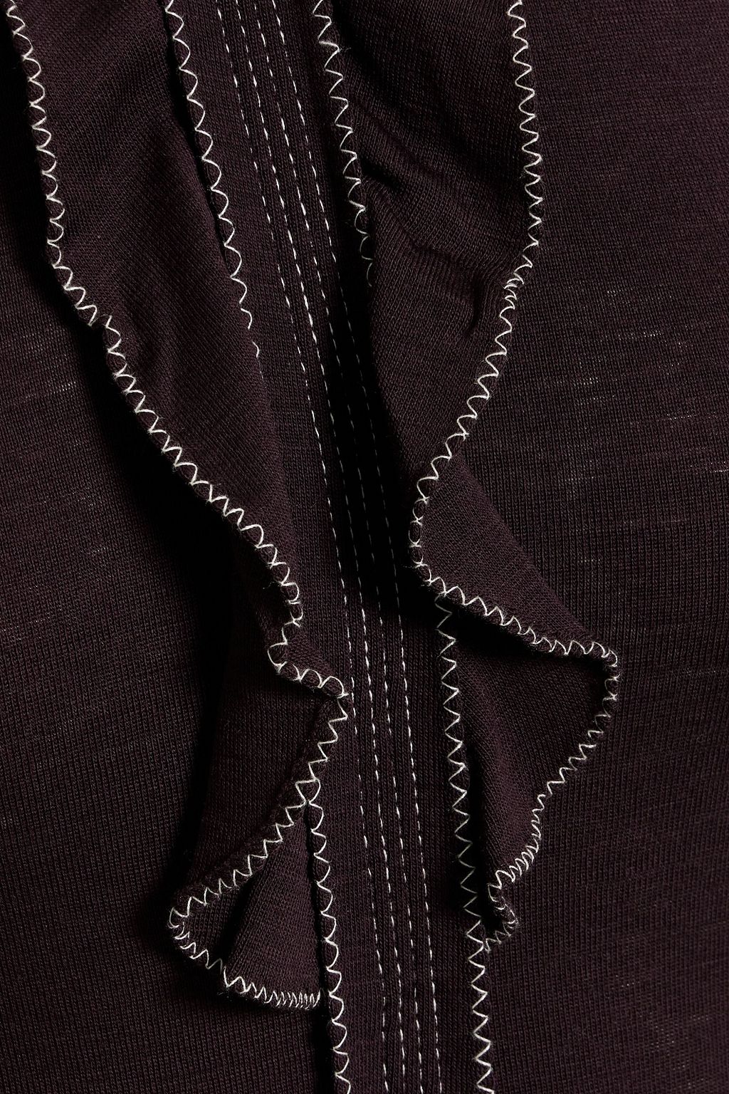 ULLA JOHNSON Asha ruffled wool top