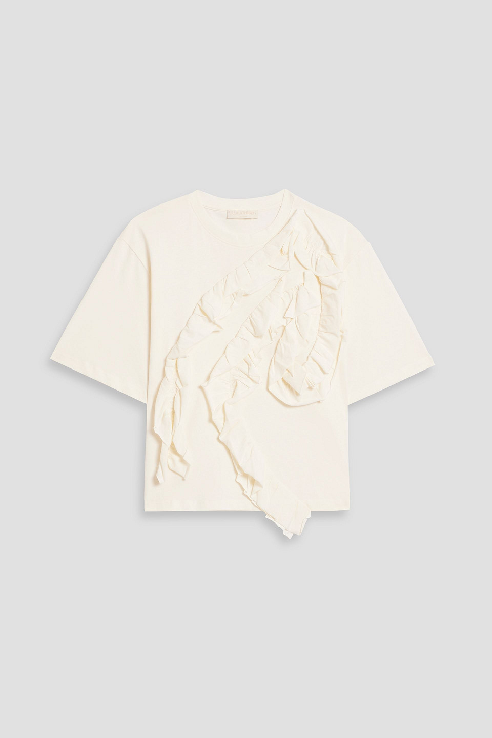 Ulla Johnson Aris Ruffled Cotton-jersey Top