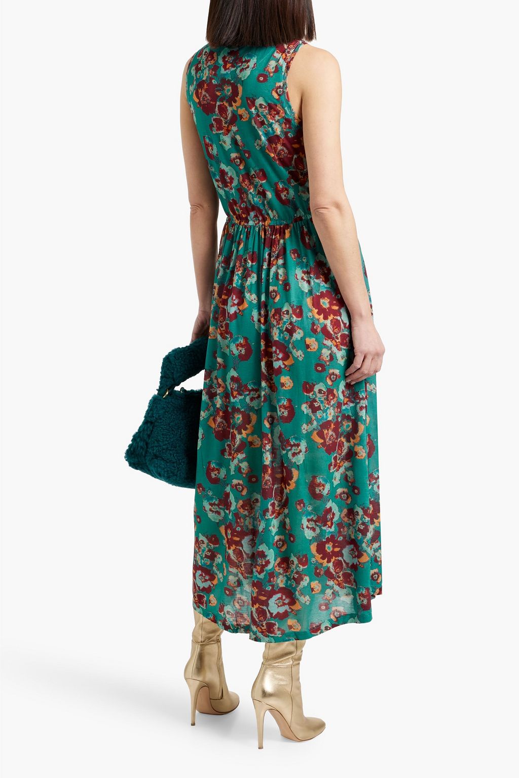 ULLA JOHNSON Irina printed Lyocell-jersey midi dress