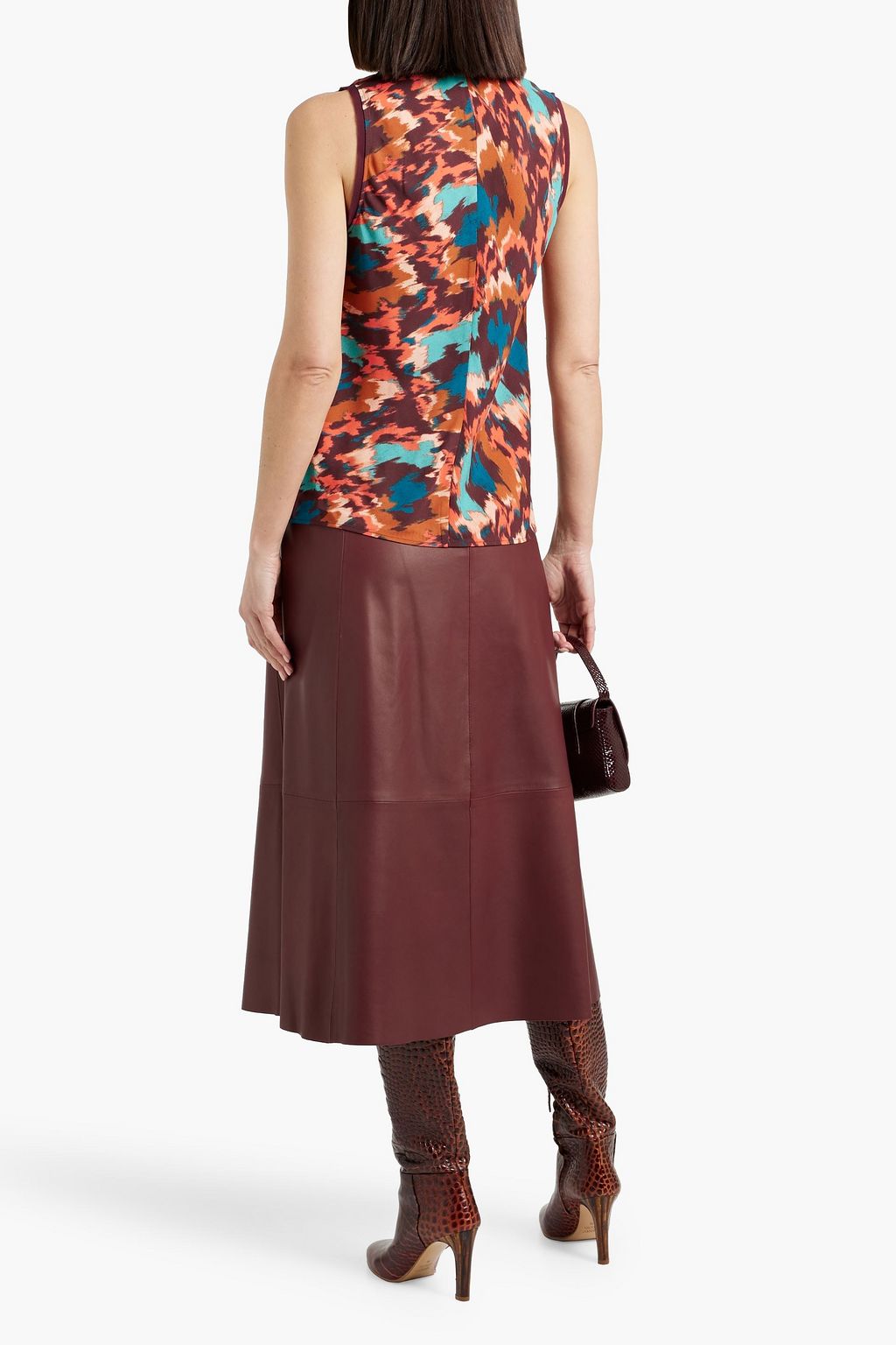 ULLA JOHNSON Cleo printed crepe top