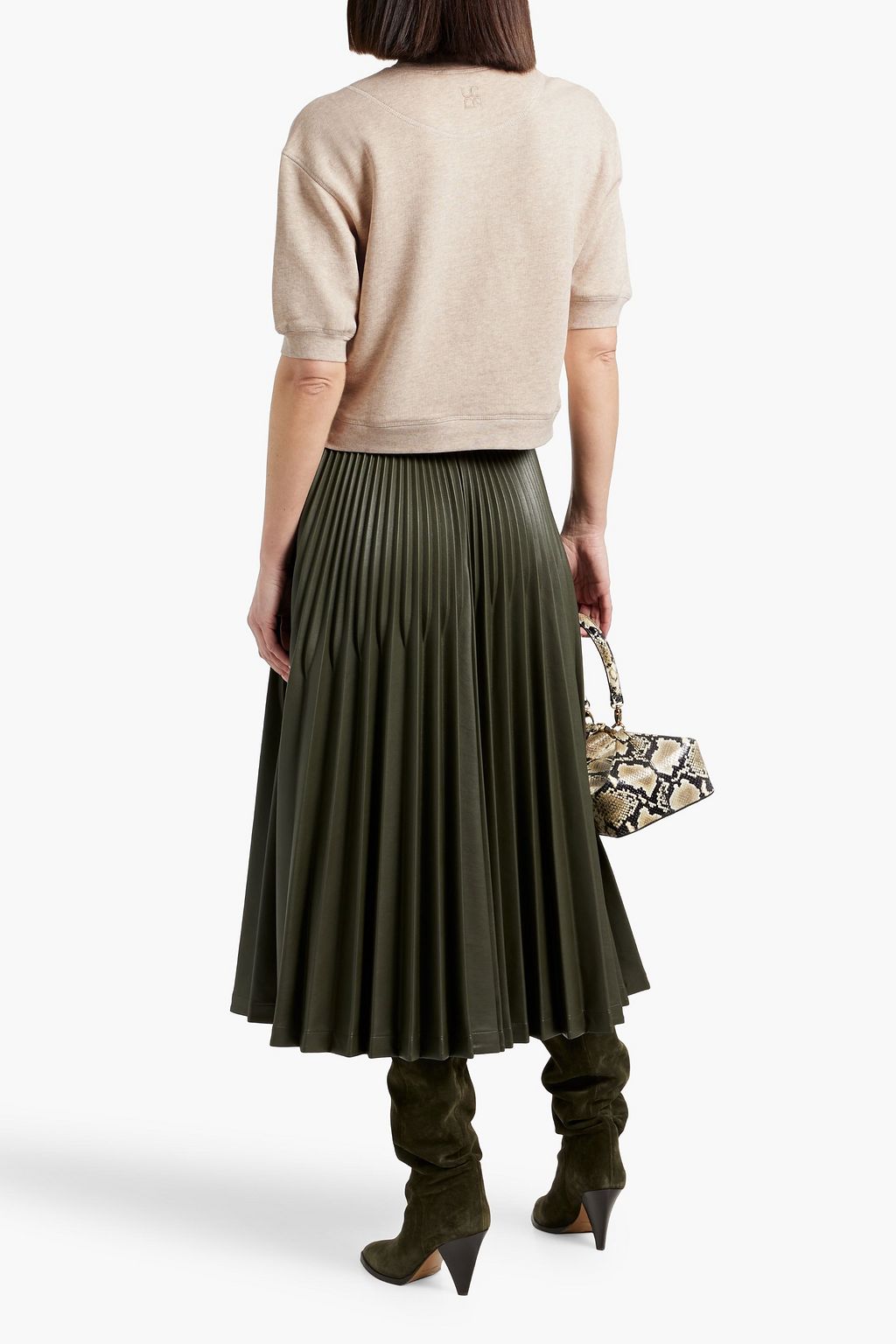 ULLA JOHNSON Blake French cotton-blend terry top