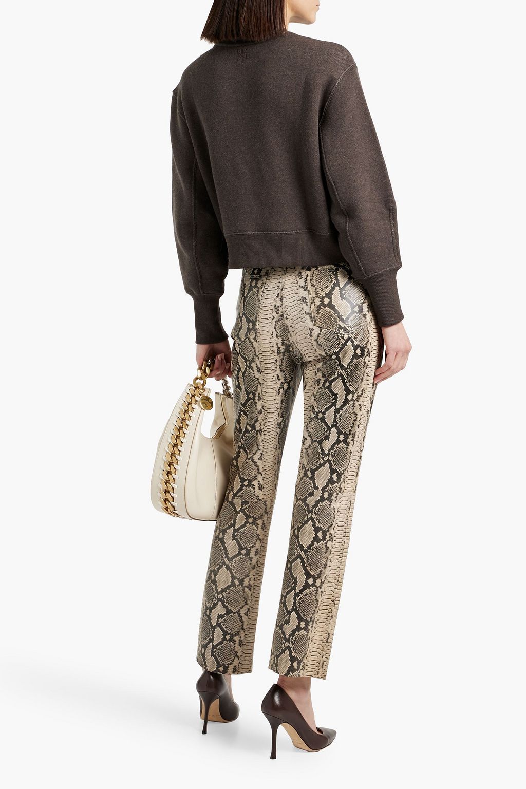 ULLA JOHNSON Lumi French cotton-terry sweatshirt