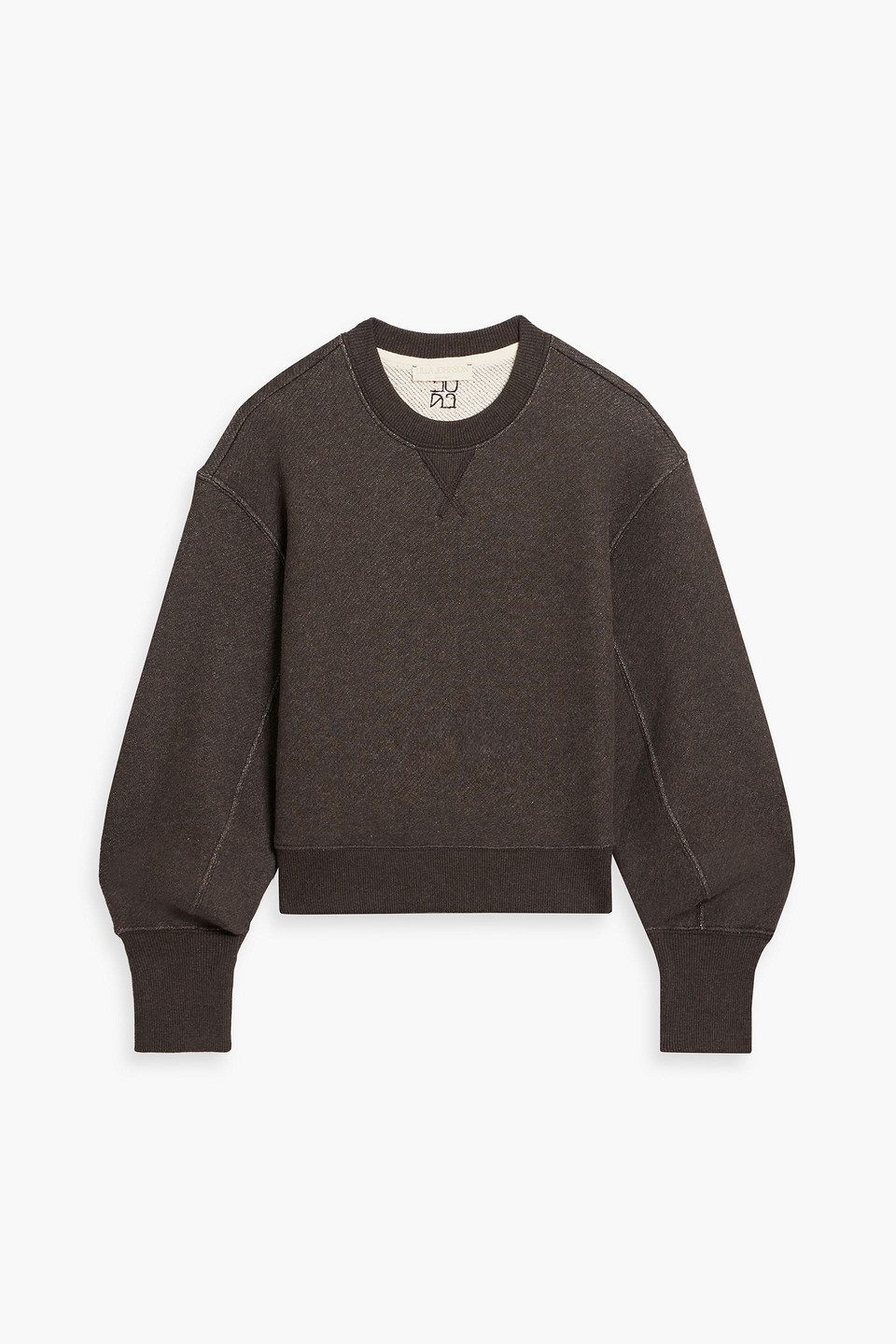 Ulla Johnson Lumi French Cotton-terry Sweatshirt In Brown