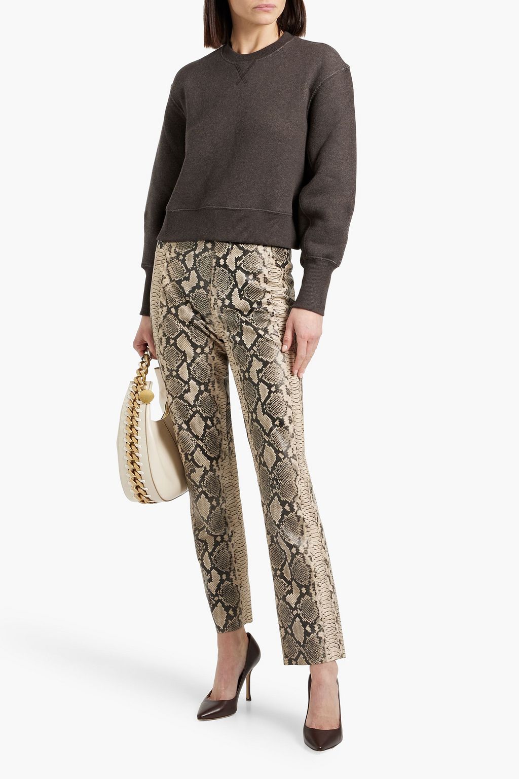 ULLA JOHNSON Lumi French cotton-terry sweatshirt