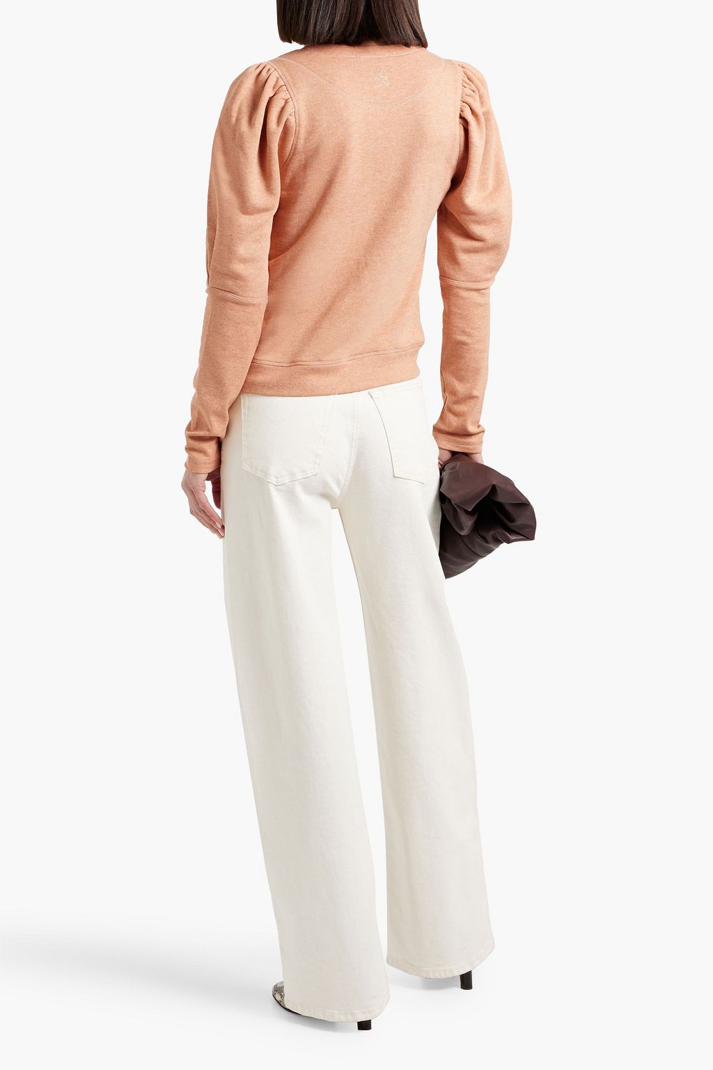 ULLA JOHNSON Philo French cotton-blend terry sweatshirt