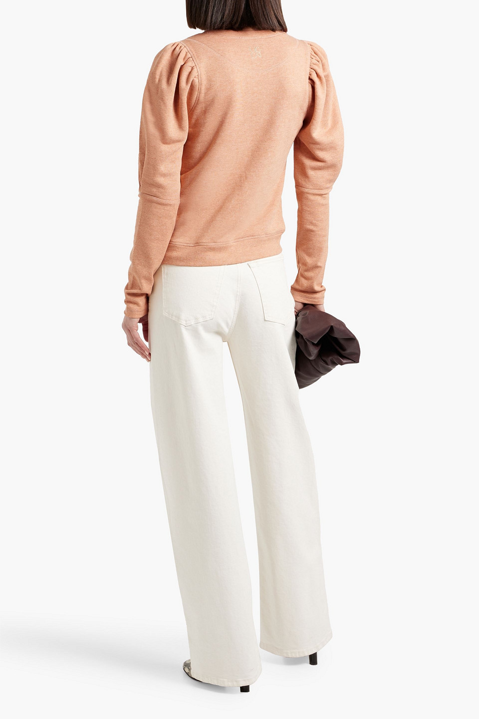 Ulla Johnson Philo French Cotton-blend Terry Sweatshirt In Neutral