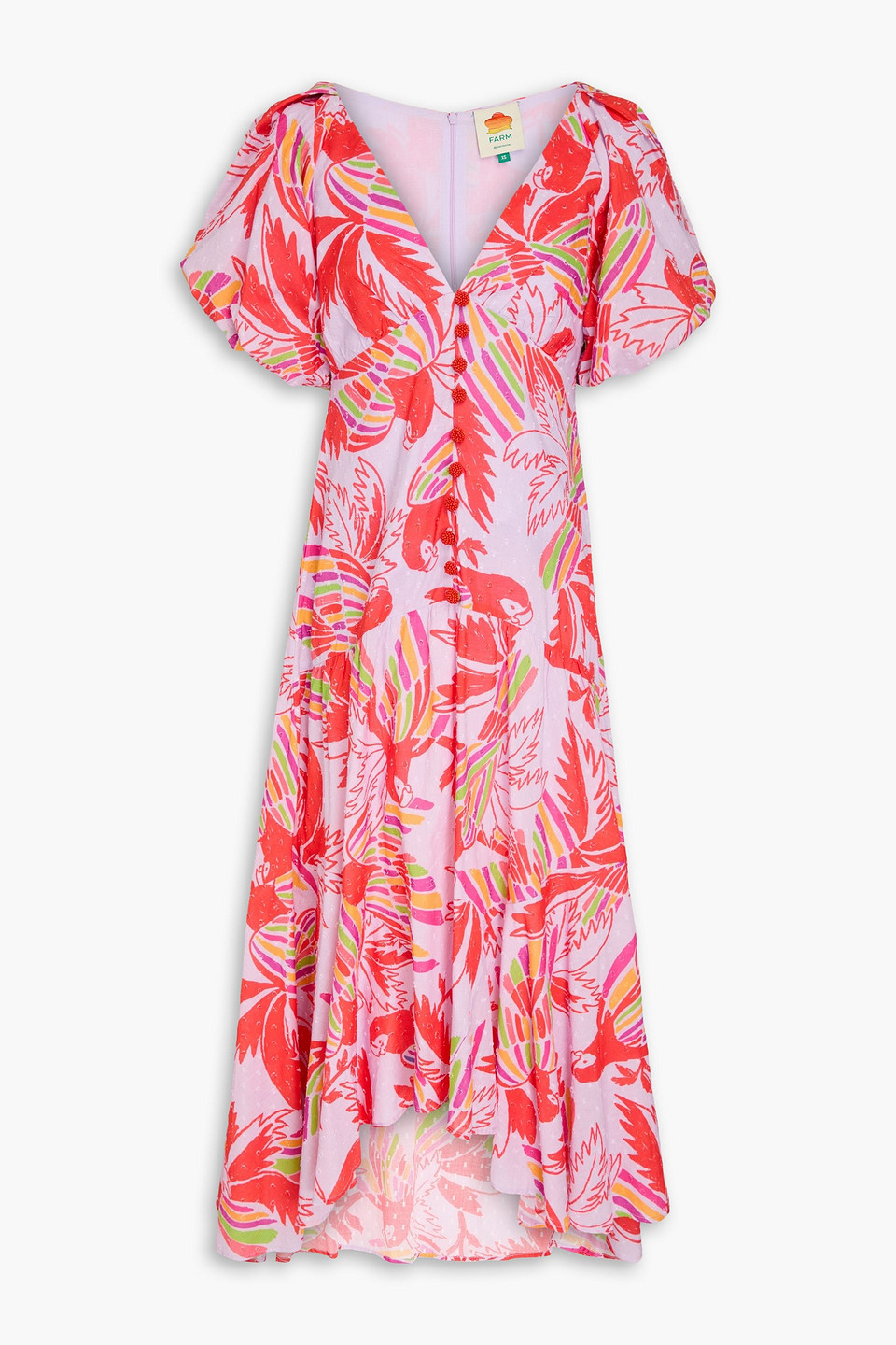astr the label lunaria pleated floral midi dress Pleated Chiffon Floral Midi Dress