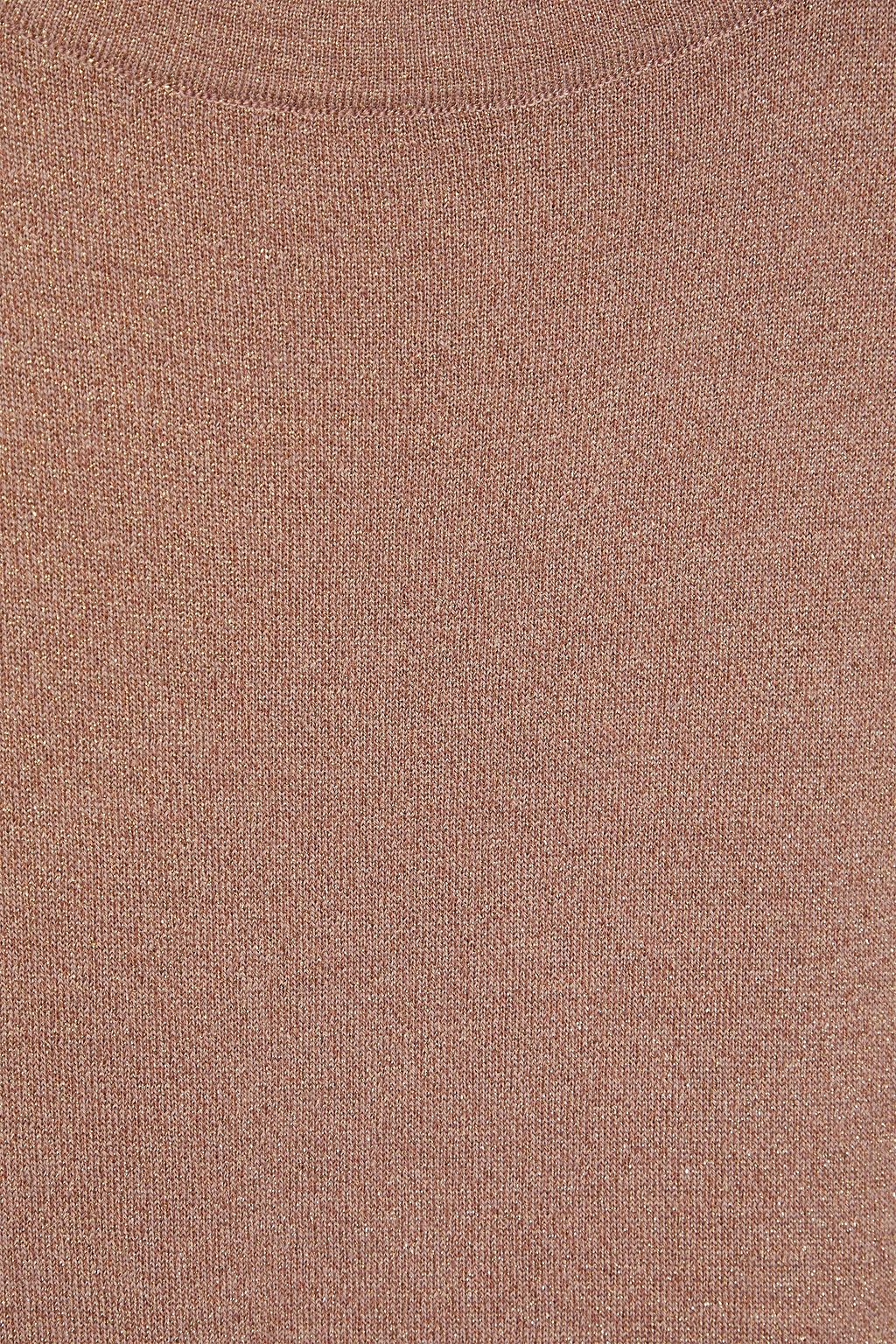 BRUNELLO CUCINELLI Metallic cashmere-blend T-shirt
