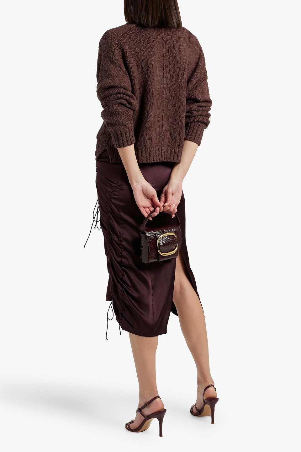 Cotton By Autumn Cashmere Cotton Cardigan In Brown