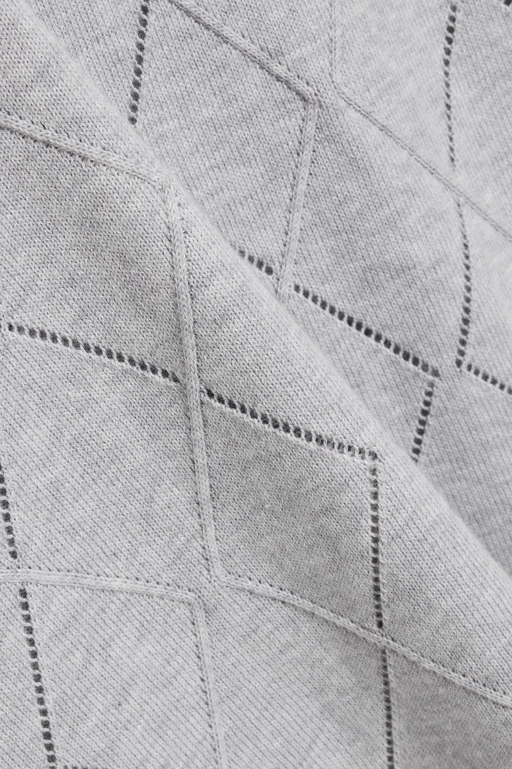 COTTON BY AUTUMN CASHMERE Pointelle-knit cotton top