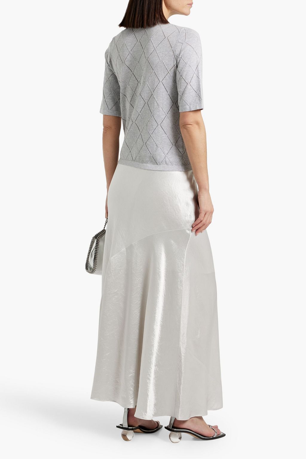 COTTON BY AUTUMN CASHMERE Pointelle-knit cotton top