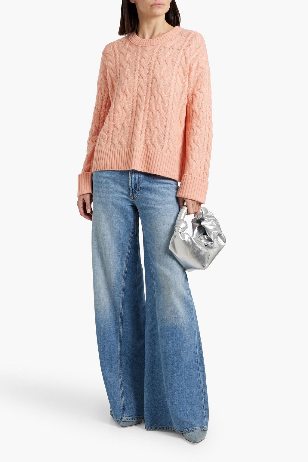 AUTUMN CASHMERE Cable-knit cashmere sweater