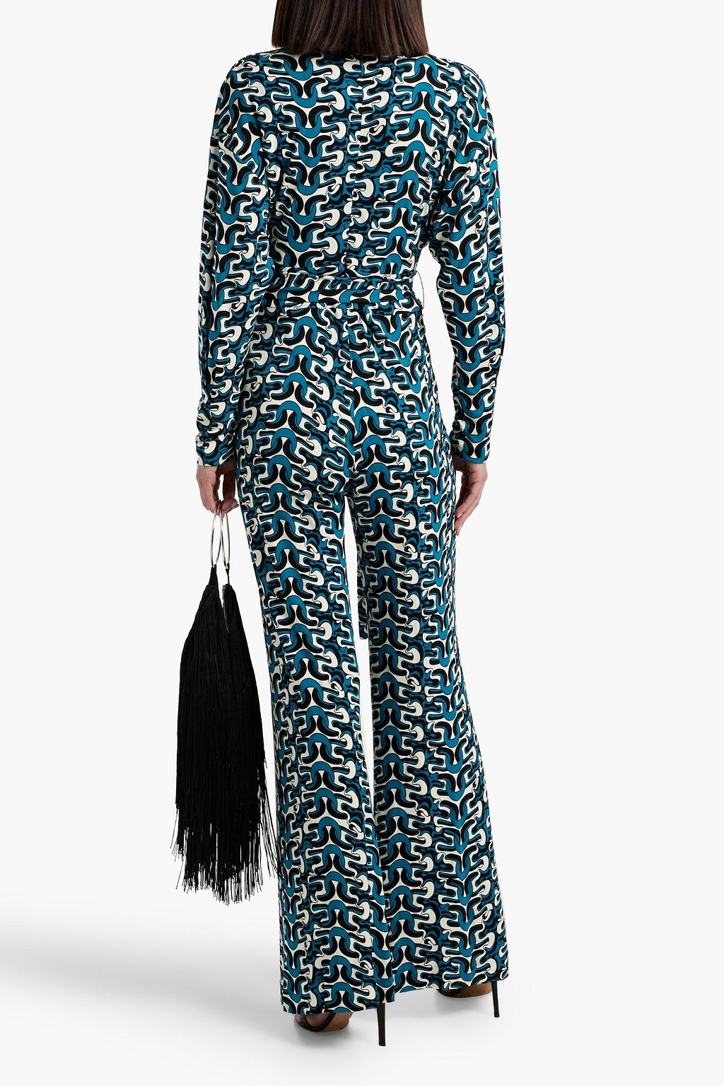 DIANE VON FURSTENBERG 프린트 저지 점프수트