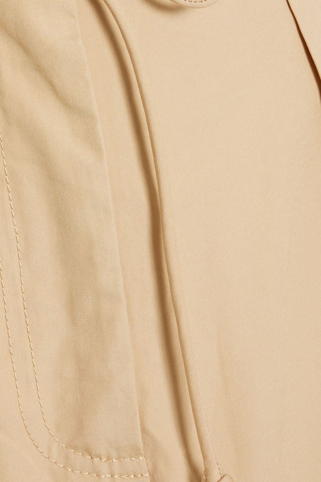 ULLA JOHNSON Camryn pleated cotton-poplin shorts