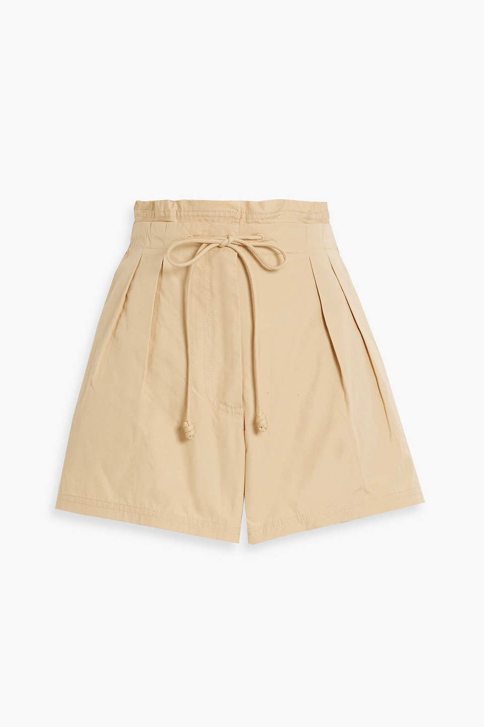 Ulla Johnson Camryn Pleated Cotton-poplin Shorts