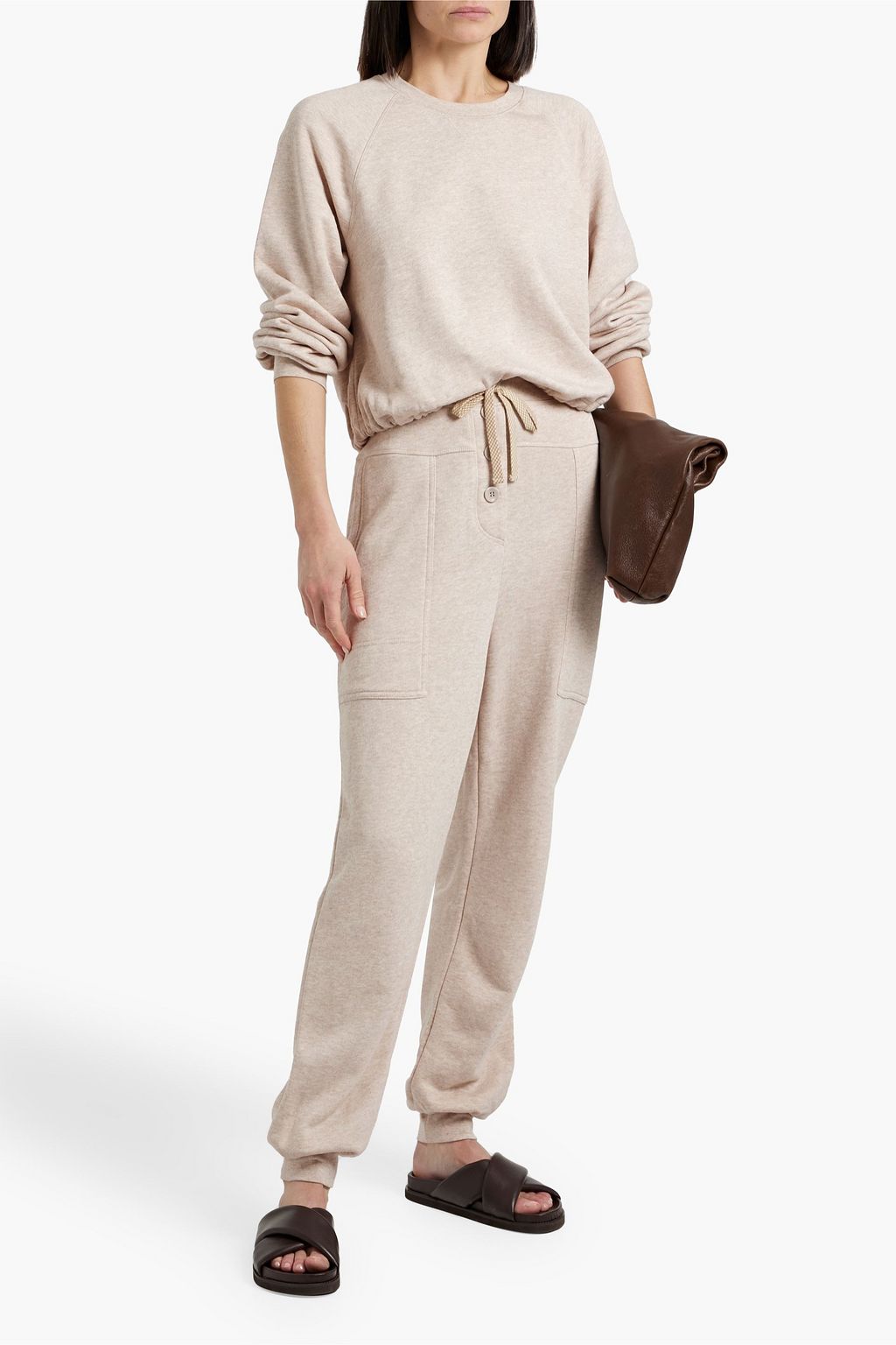 ULLA JOHNSON Hadley French cotton-blend terry sweatshirt