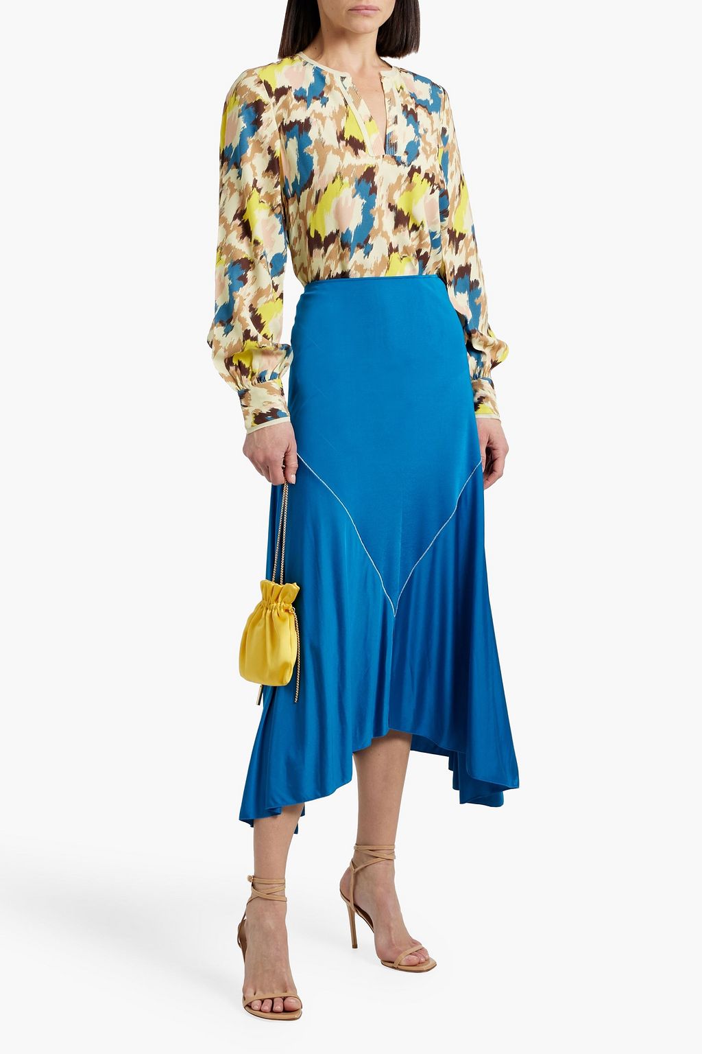 ULLA JOHNSON Greta printed crepe blouse