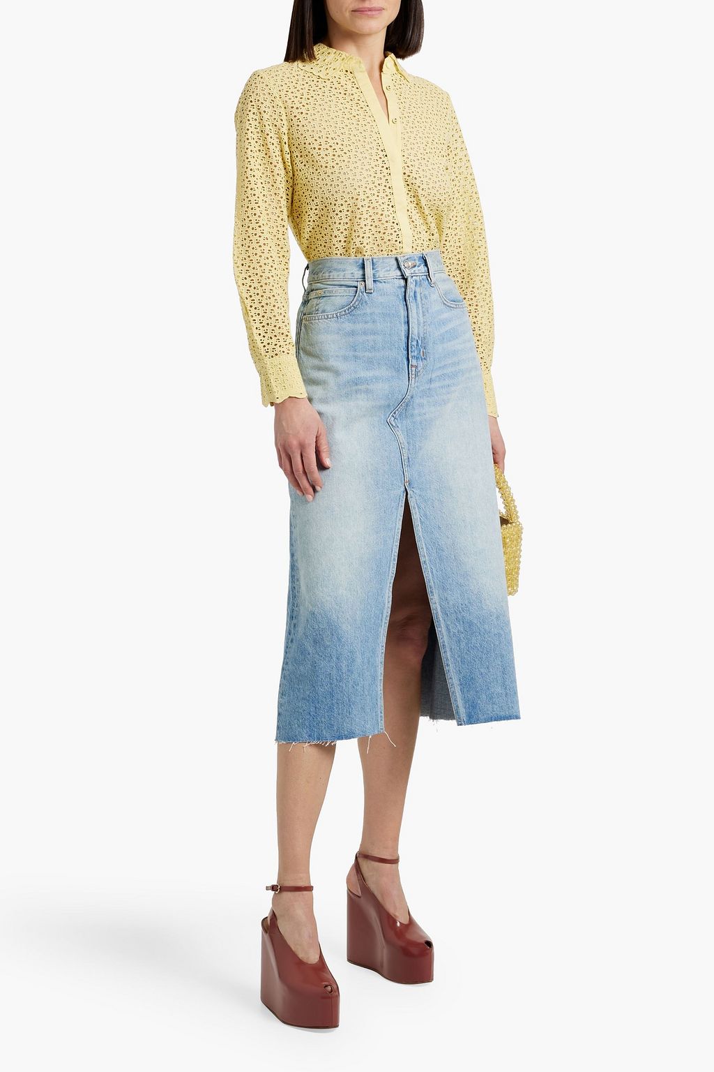 ULLA JOHNSON Abbott broderie anglaise cotton shirt