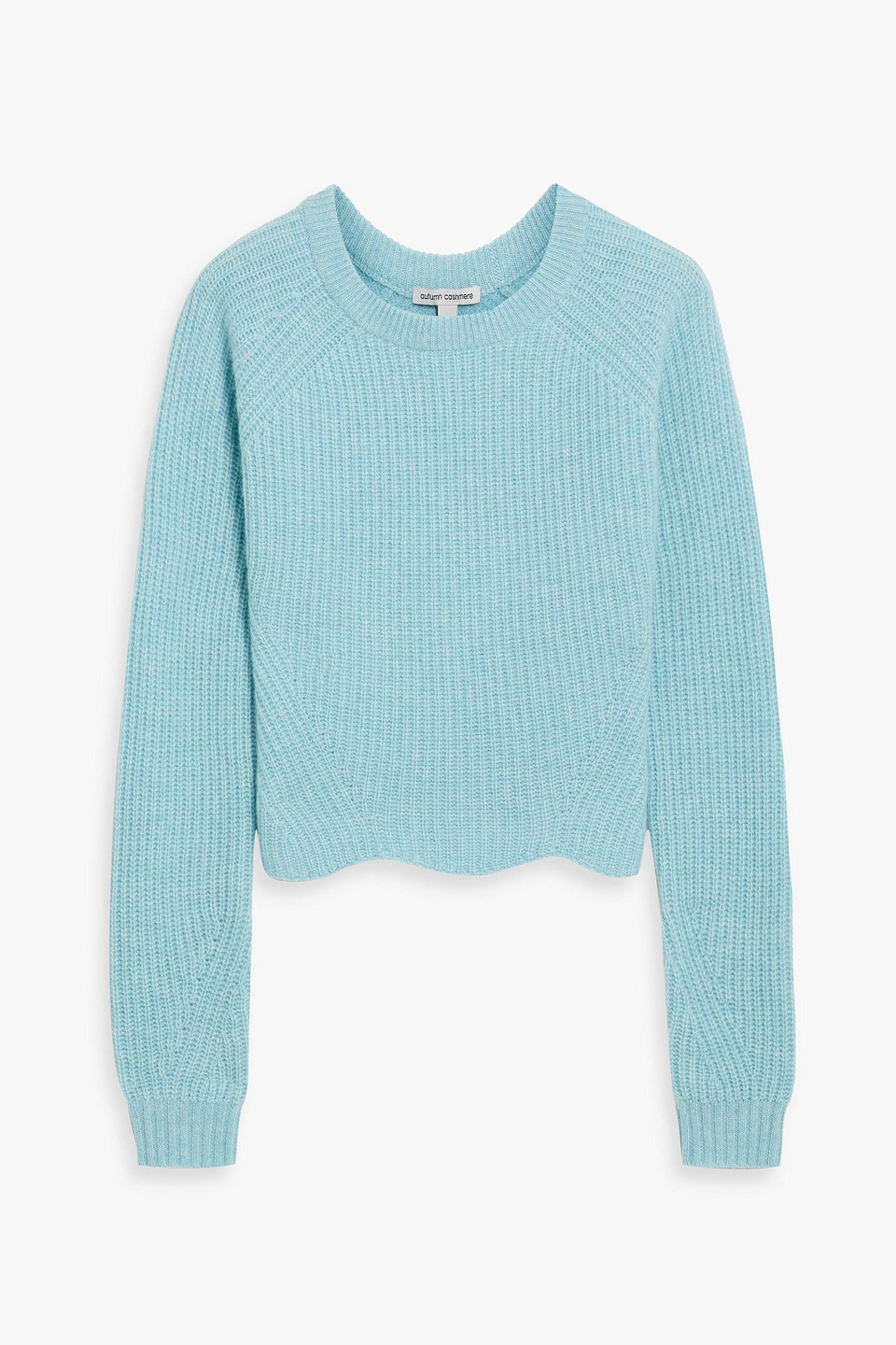 Scalloped cashmere sweater