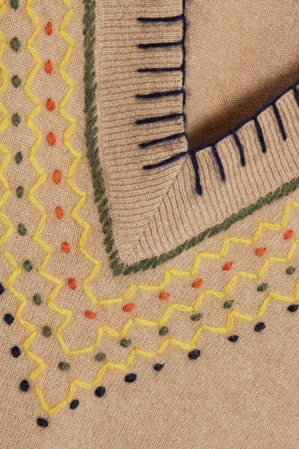 AUTUMN CASHMERE Embroidered cashmere sweater