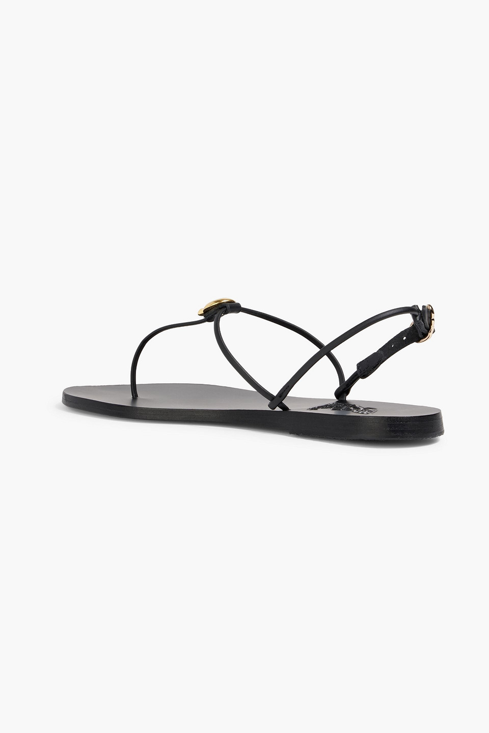 Ancient Greek Sandals Dimitria Embellished Leather Slingback Sandals