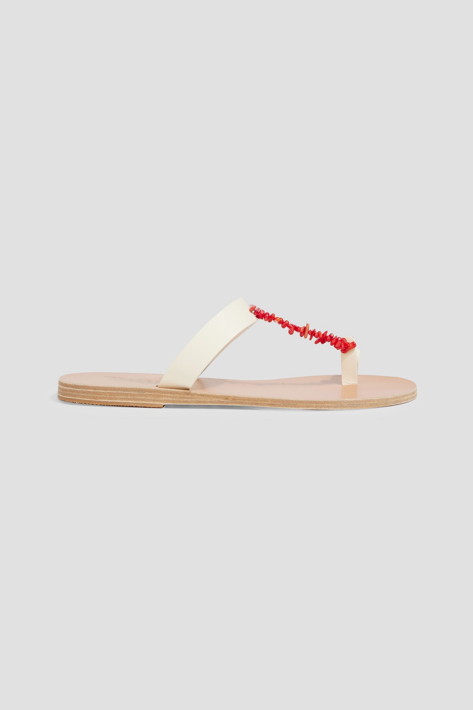 Ancient Greek Sandals Iris embellished leather sandals