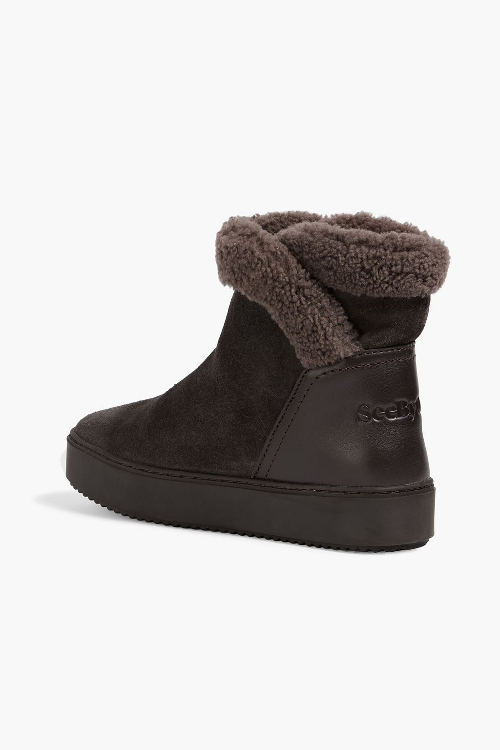 SEE BY CHLOÉ Juliet suede and leather ankle boots
