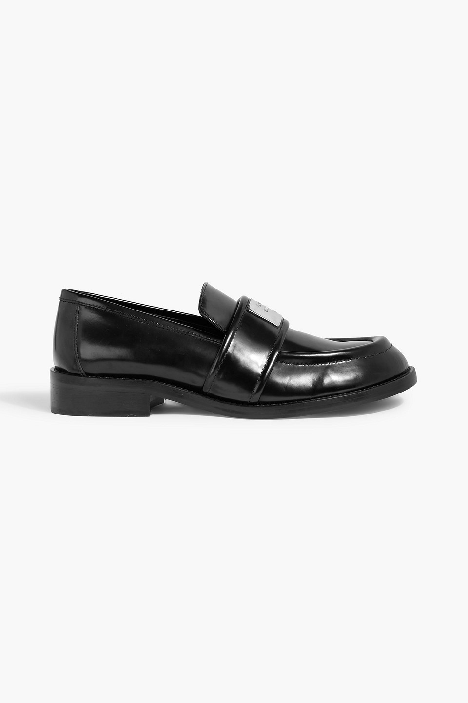 Acne Studios Embellished Glossed-leather Loafers