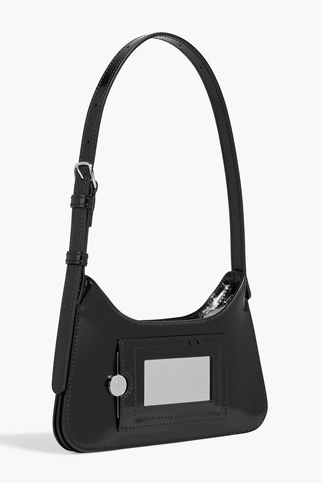 ACNE STUDIOS Platt mini embellished patent-leather shoulder bag