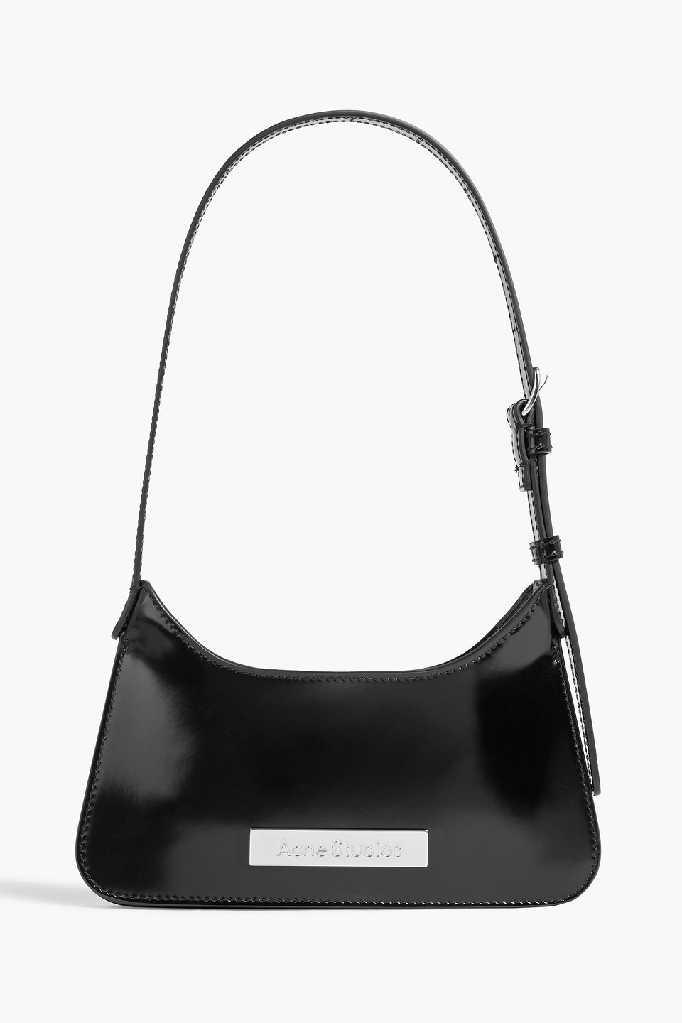 Platt mini embellished patent-leather shoulder bag