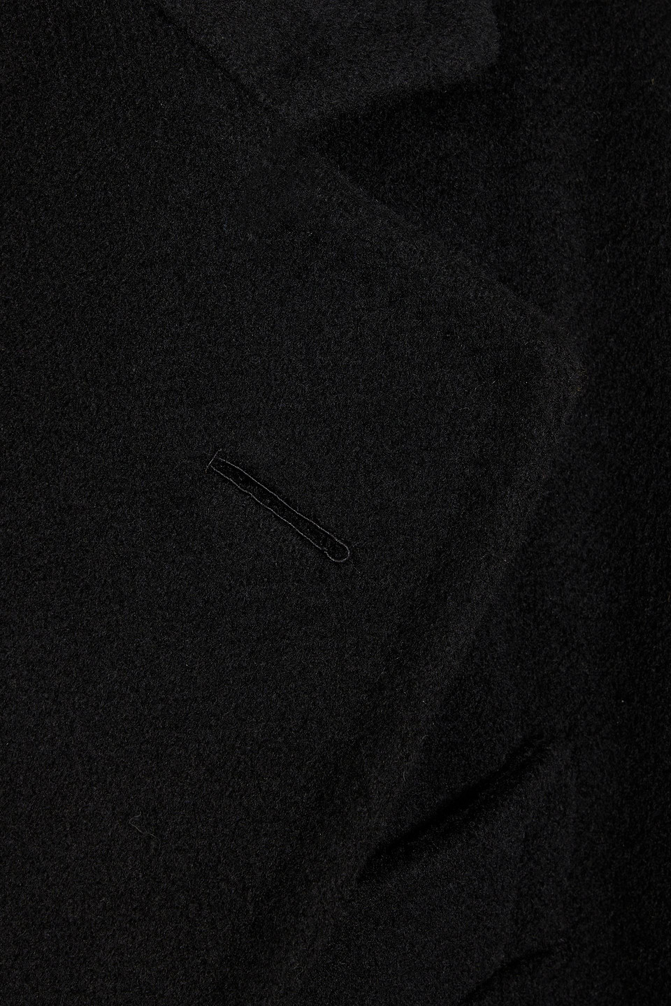 Tom Ford Double-breasted Wool-felt Coat In Black