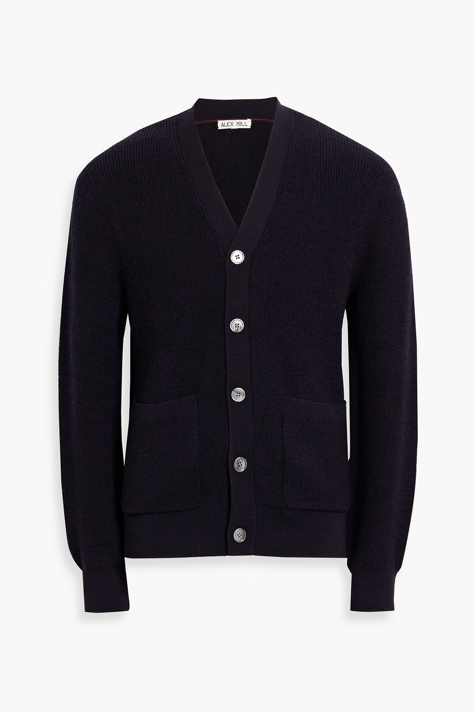 Alex Mill Samuel Cardigan In Wool In Blue