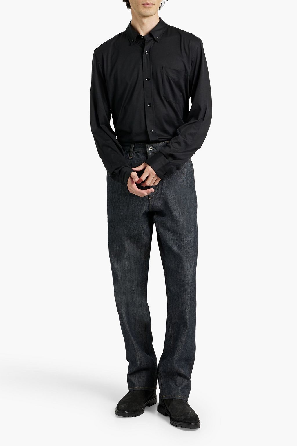 TOM FORD Silk and cotton-blend shirt