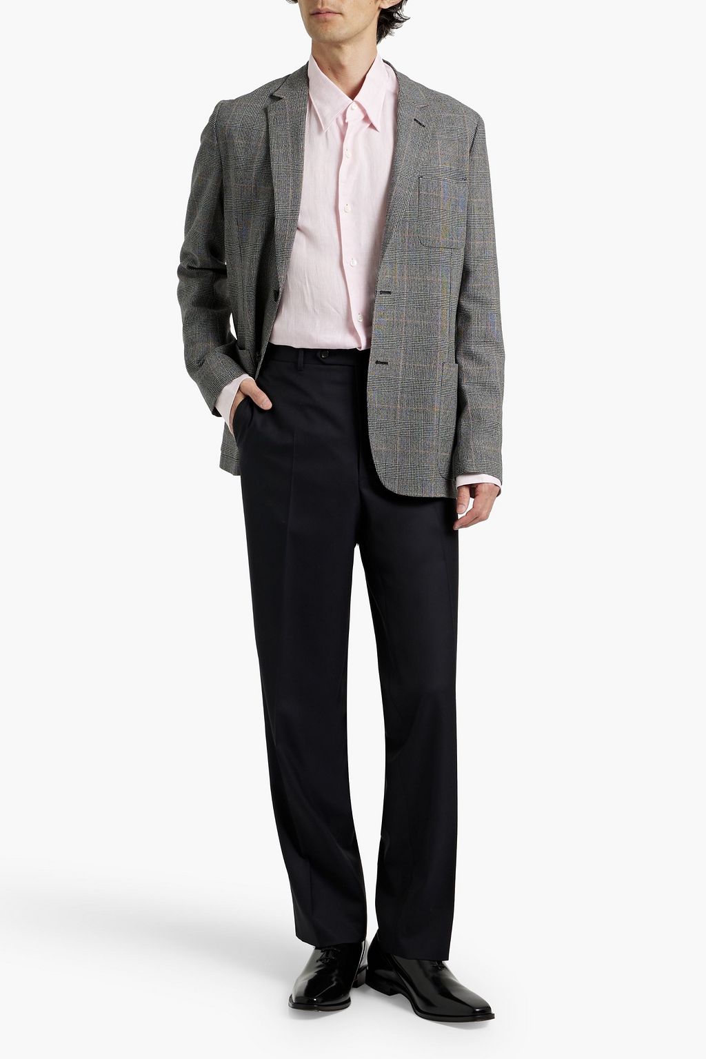 PAUL SMITH بليزر من الصوف مزين بنقشة مربّعات برنس أوف ويلز