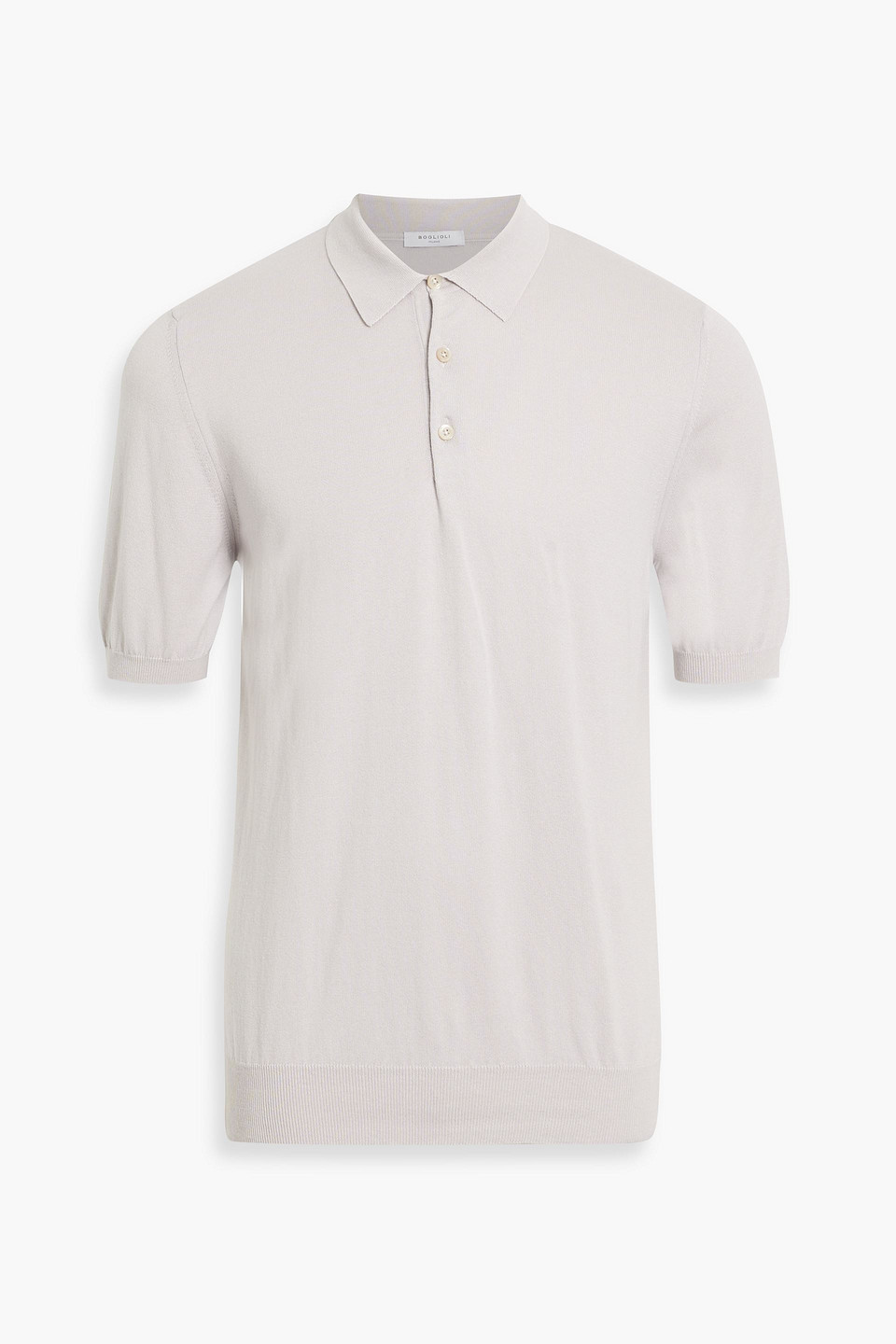 Boglioli Cotton Polo Shirt In Gray