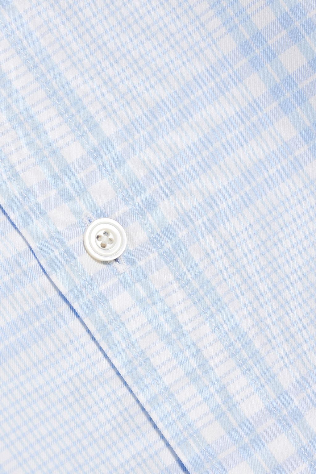 TOM FORD Checked cotton and Lyocell-blend shirt