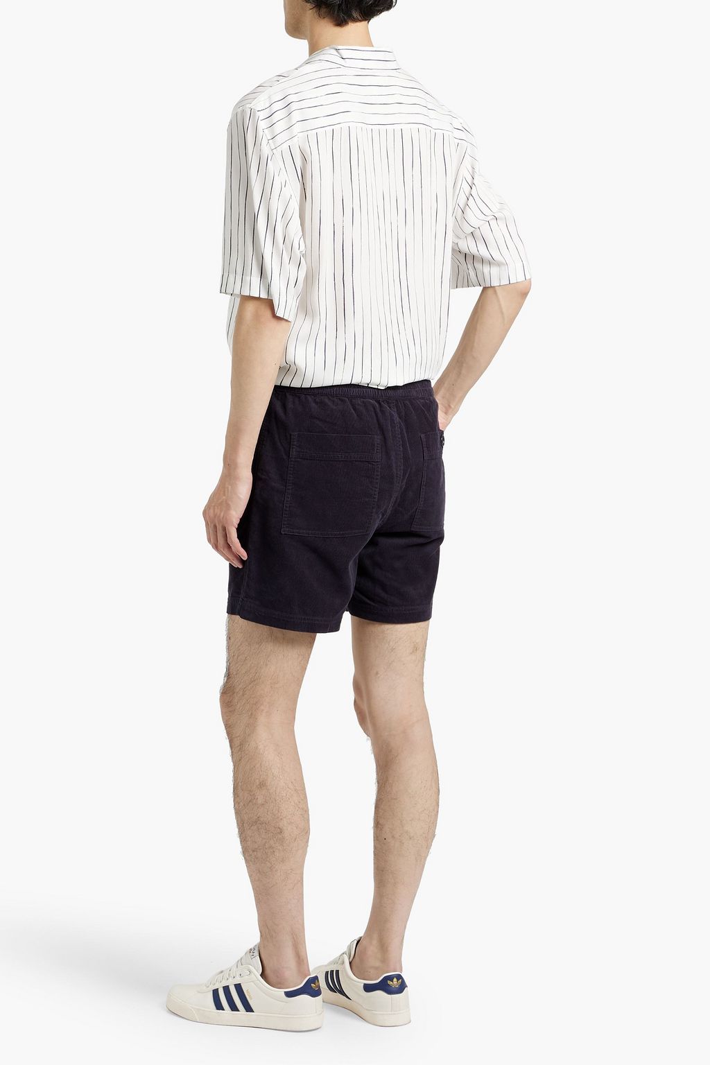 ALEX MILL شورت مصنوع من قطن مخمل مضلّع