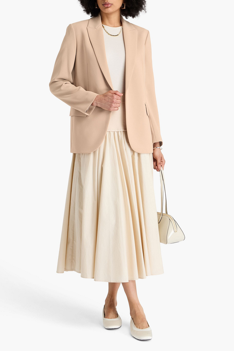  Theory - Blazer Aus Crêpe - Neutral - Us 8 