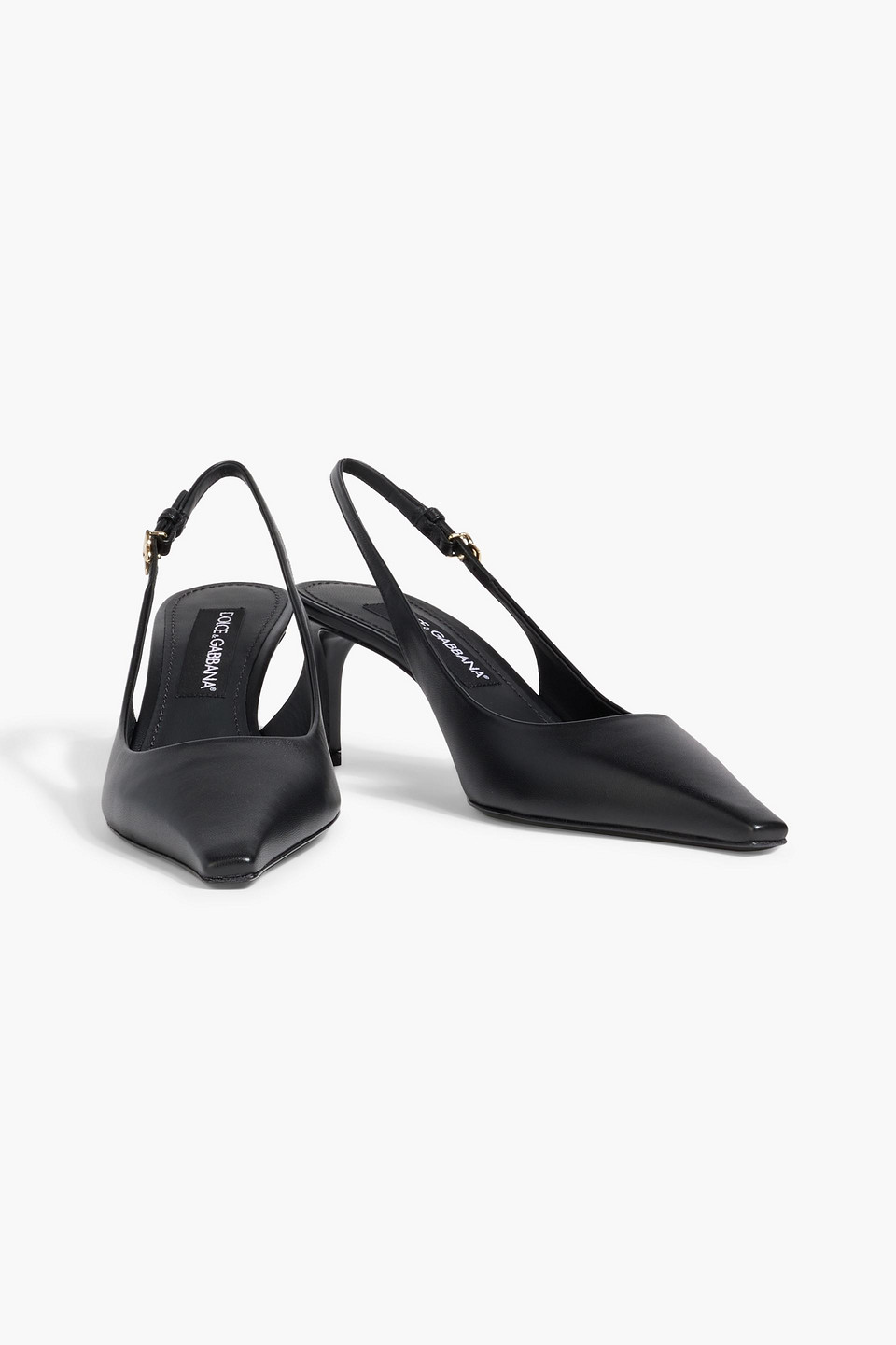 Dolce & Gabbana Leather Slingback Pumps