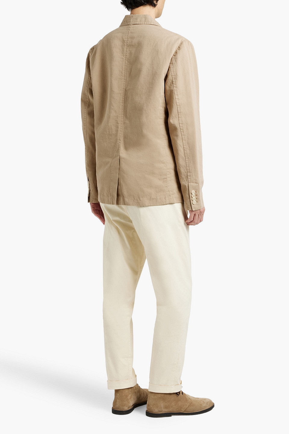 Shop Alex Mill Mercer Cotton And Linen-blend Blazer
