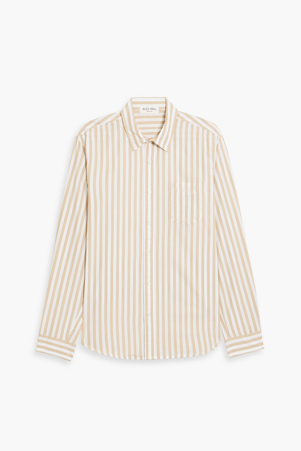 Alex Mill Mill Striped Cotton-poplin Shirt