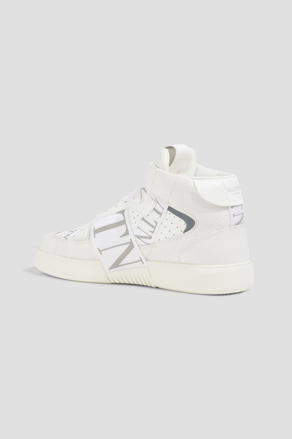 VALENTINO GARAVANI VL7N smooth and pebbled-leather high-top sneakers