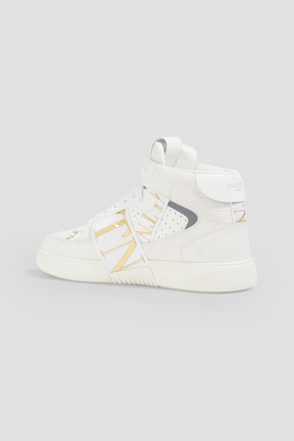 VALENTINO GARAVANI VL7N smooth and pebbled-leather high-top sneakers