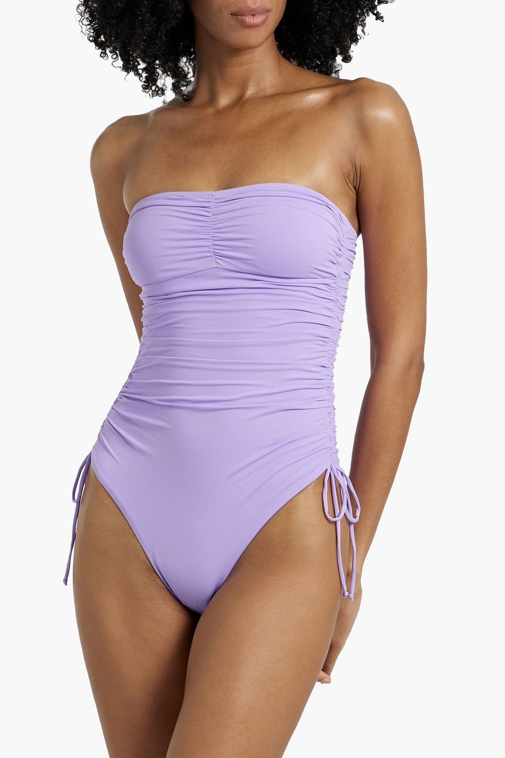 MELISSA ODABASH Sydney strapless ruched swimsuit