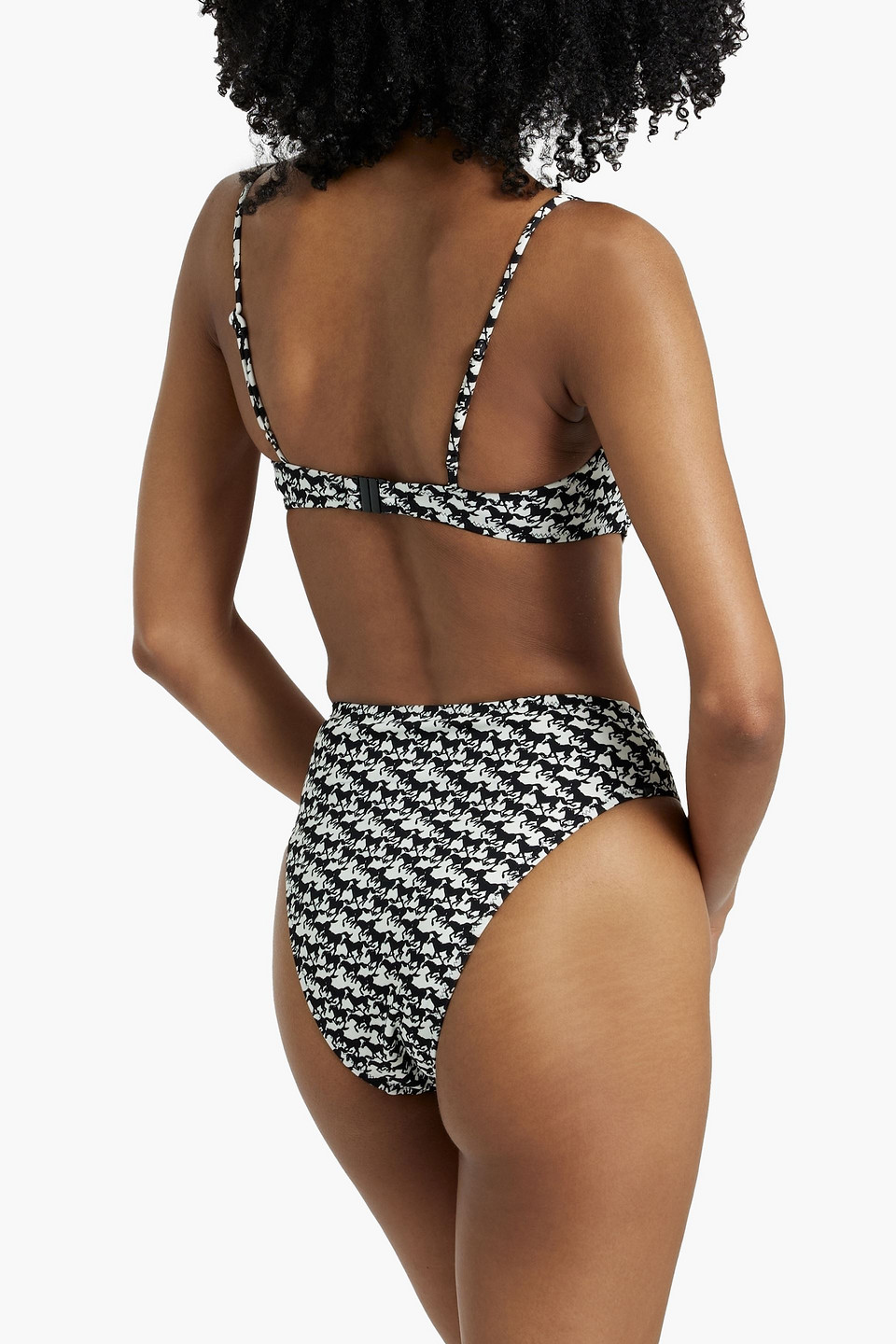  Solid & Striped - The Miranda Bedrucktes Bikini-oberteil Mit Bügel - Schwarz - M 