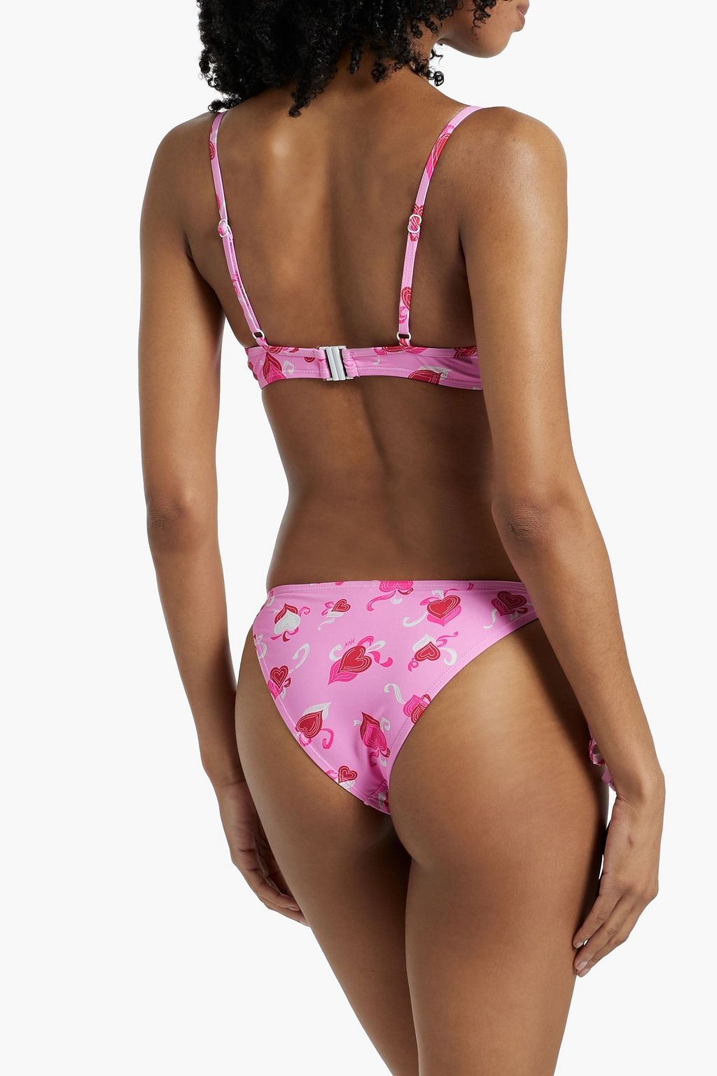 HVN Printed bikini top