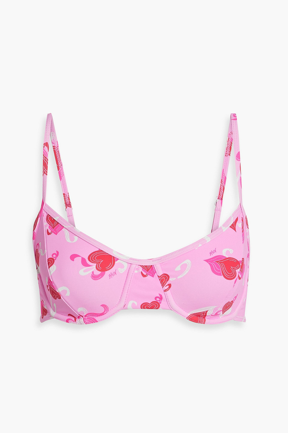 Hvn Printed Bikini Top
