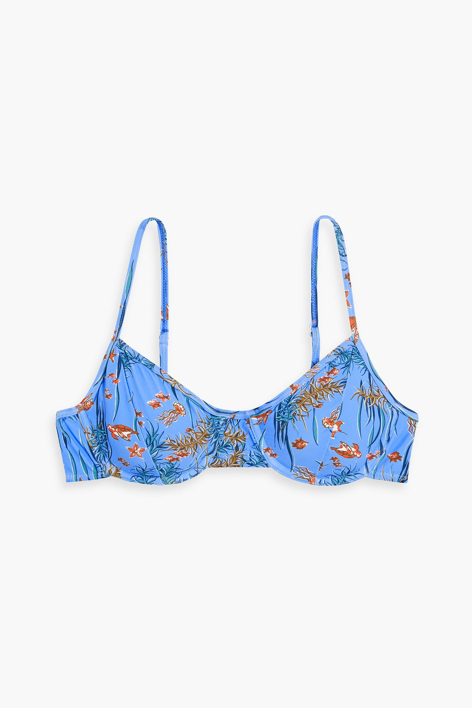 Hvn Printed Bikini Top